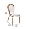Flash Furniture Lourdes Thonet French Bistro Stacking Chair, White/Gray PE Rattan/Bamboo Print Alum Frame, 2PK 2-SDA-AD642002S-WHGY-NAT-GG - alternate 6